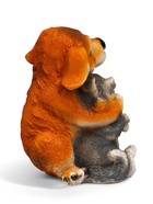 Садовая фигура из полистоуна «Щенок с котёнком», 28×22×20 см - Фото 8