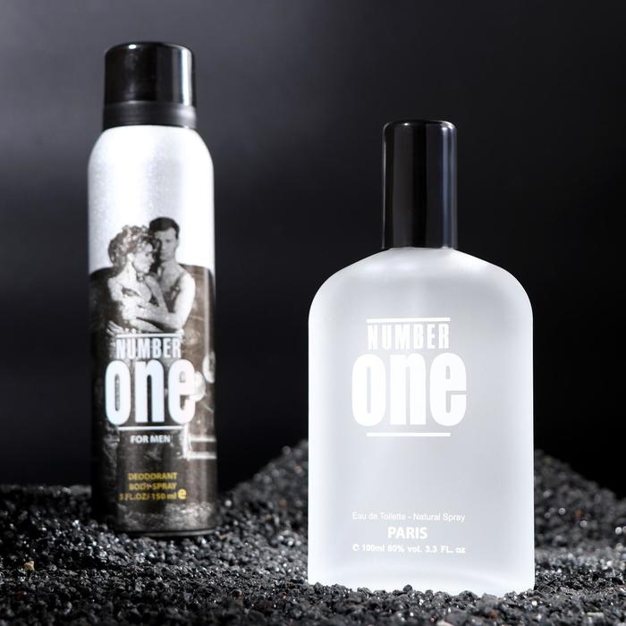 Подарочный набор косметики для мужчин: Туалетная вода Number One + дезодорант - Фото 1