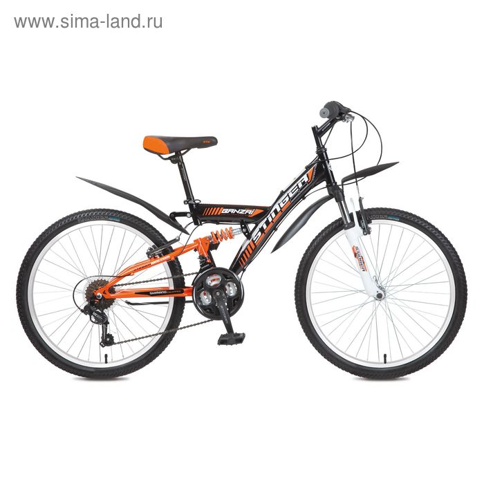Велосипед 24" Stinger Banzai, 2016, цвет оранжевый, размер 16.5" - Фото 1