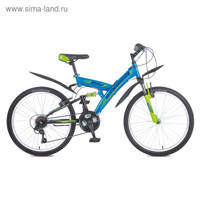 Велосипед 24" Stinger Banzai, 2016, цвет синий, размер 14" - Фото 1