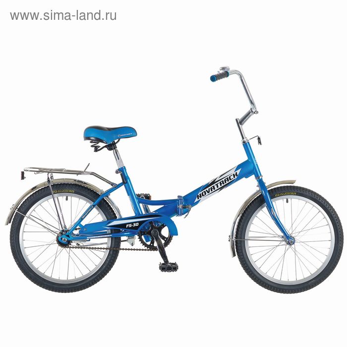 Велосипед 20" Novatrack FS30, 2015, цвет синий - Фото 1