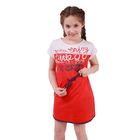 Платье для девочки, рост 140 см (72), цвет красный_160086 - Фото 9