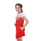 Платье для девочки, рост 140 см (72), цвет красный_160086 - Фото 10