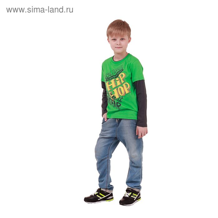 Джемпер для мальчика, рост 152 см (76), цвет зеленый_160096 - Фото 1