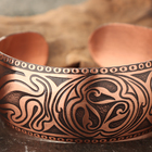 Браслет «Триксель», пластинчатый, широкий, медь - Фото 2