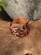 Кольцо-амулет «Коловрат», пластинчатый, медь - Фото 2