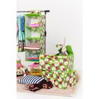 Органайзер подвесной Доляна «Божьи коровки», 4 отделения, 30×30×80 см, зелёный - Фото 4