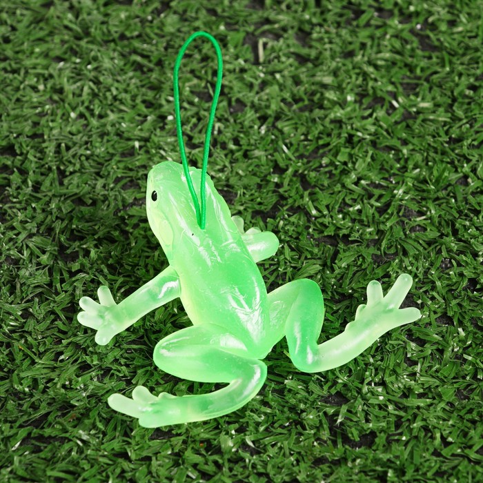 Светящаяся декоративная подвеска "Лягушка", 6 × 4.5 см - фото 1911203009