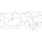 Комплект мебели «Альтерна»: Тумба «Тура 45» с раковиной «Уют-450», 460×360×820 мм, цвет белый - Фото 2