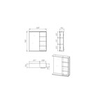 Зеркало-шкаф "Квадро", 60 х 15,4 х 70 см, белый глянец - Фото 4