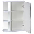 Зеркало – шкаф для ванной комнаты «Тура 5501», 3 полки, 550×154×700 мм, цвет белый - Фото 2