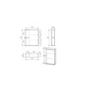 Зеркало - шкаф для ванной комнаты «Тура 5500», 3 полки, 550×154×700 мм, цвет белый - Фото 4