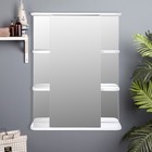 Зеркало-шкаф для ванной комнаты "Тура 6501", с двумя секциями полок, 65 х 15,4 х 83,2 мм - Фото 3