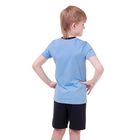 Комплект для мальчика (футболка+шорты), рост 152 см (12 лет), цвет тёмно-синий/голубой Н463 - Фото 4