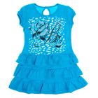 Платье с коротким рукавом для девочки, рост 116 см (6 лет), цвет бирюза Л203 - Фото 1