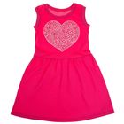 Платье с коротким рукавом для девочки, рост 140 см (10 лет), цвет розовый Л468 - Фото 1