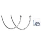 Смеситель для кухни Accoona A5677, двухрычажный, хром - Фото 2