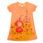 Платье с коротким рукавом для девочки, рост 92 см (2 года), цвет персик Л194 - Фото 1