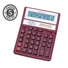 Калькулятор настольный Citizen "SDC-888XRD", 12-разрядный, 158 х 203 х 31 мм, двойное питание, красный - фото 8271399