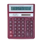Калькулятор настольный Citizen "SDC-888XRD", 12-разрядный, 158 х 203 х 31 мм, двойное питание, красный - фото 8271400