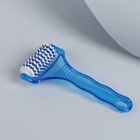 Массажёр «Рефлекс», 18×9×3 см, универсальный, с шипами, цвет синий/белый - Фото 3