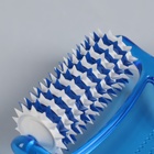 Массажёр «Рефлекс», 18×9×3 см, универсальный, с шипами, цвет синий/белый - Фото 5