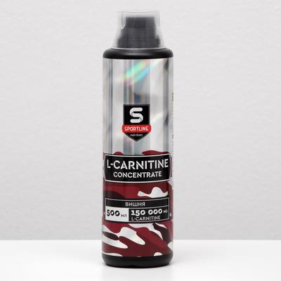 L-Карнитин SportLine Concentrate, вишня, спортивное питание, 500 мл
