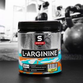 Аргинин SportLine L-Arginine, Яблоко, спортивное питание, 500 г