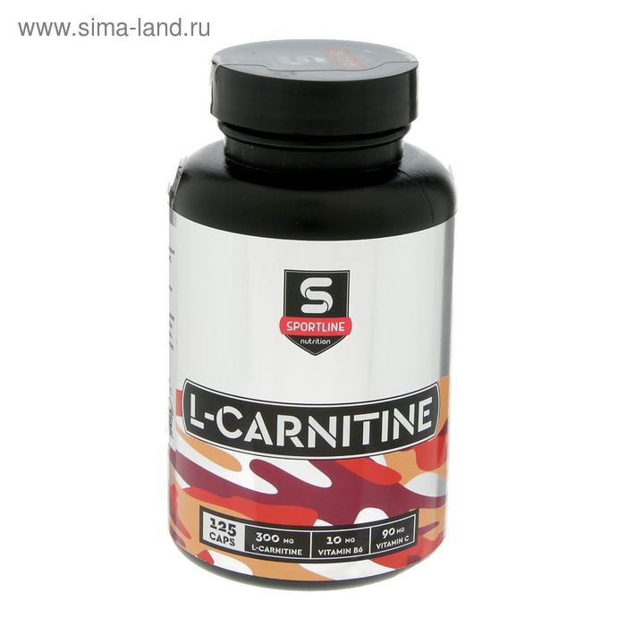 L-Карнитин SportLine, спортивное питание, 125 капсул - Фото 1
