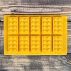 Форма силиконовая для выпечки Доляна «Конструктор», 19×12×2 см, 10 ячеек, ячейка 2,5×5×1,5 см, цвет МИКС - Фото 3