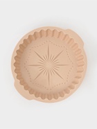 Форма для выпечки Доляна «Рифлёный круг. Звезда», силикон, d=20 см, с ручками, бежевый - Фото 5