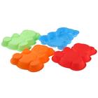 Форма силиконовая для выпечки Доляна «Мишка», 28×23,5×4 см, цвет МИКС - Фото 7