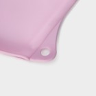 Рукавица силиконовая для горячего Доляна «Ребрис», 22×17 см, цвет розовый - Фото 4