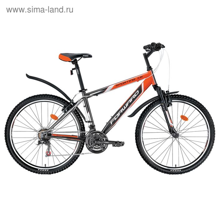 Велосипед 26" Forward Sporting 1.0, 2015, цвет серый матовый, размер 15"