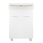 Комплект Тумба Квадро 60 с раковиной Енисей 60, 57 х 43 х 82 см - Фото 2