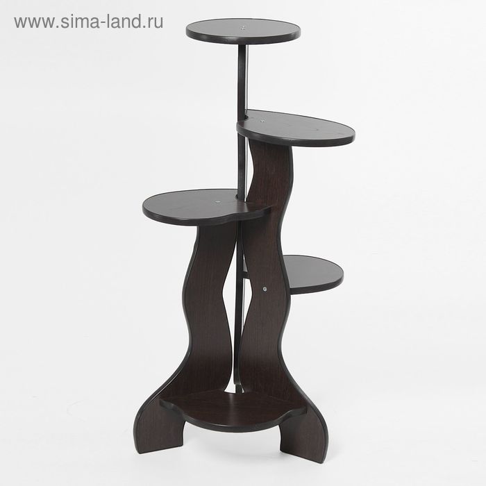 Полка для цветов "Бис", цвет венге - Фото 1