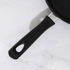 Сковорода чугунная, d=26 см, бакелитовая ручка, стеклянная крышка, цвет чёрный - Фото 4