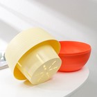 Горшок для цветов с поддоном «Япония», 1,2 л, цвет бежево-коралловый - Фото 3