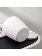 Горшок для цветов с поддоном «Ротанг», 3 л, d=17 см, h=17 см, пластиковый, белый - Фото 6