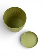 Горшок для цветов с поддоном «Ротанг», 2 л, d=15 см, h=14 см, пластиковый, оливковый - Фото 4