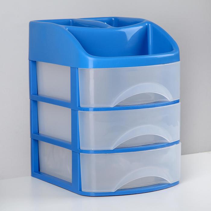 Мини-комод 3-х секционный «Минибокс-3», с дополнительными отделениями, МИКС - Фото 1