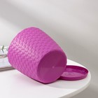 Горшок для цветов с поддоном «Ротанг», 1.2 л, d=13 см, h=12 см, пластиковый, сиреневый - Фото 3