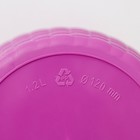 Горшок для цветов с поддоном «Ротанг», 1.2 л, d=13 см, h=12 см, пластиковый, сиреневый - Фото 4