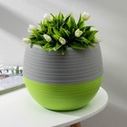 Горшок для цветов «Япония», 3 л, цвет серо-фисташковый - Фото 1
