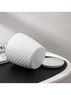 Горшок для цветов с поддоном «Ротанг», 1.2 л, d=13 см, h=12 см, пластиковый, белый - Фото 6