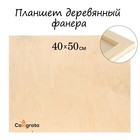 Планшет деревянный 40 х 50 х 2 см, фанера (для рисования эпоксидной смолой) - Фото 1