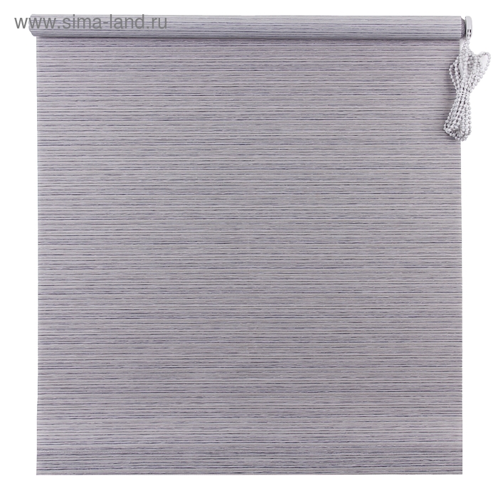 Штора рулонная «Зебрано», 60х160 см, цвет серый - Фото 1