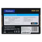 Приставка для цифрового ТВ Rolsen RDB-529, FullHD, DVB-T2, дисплей, HDMI, RCA, USB, черная - Фото 6