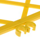 Ограждение декоративное, 36.5 × 220 см, 5 секций, пластик, жёлтое, «Решётка» - Фото 4