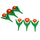 Декоративное ограждение для сада и огорода, 32,5 × 225 см, 5 секций, пластик, красный цветок, «Ромашка» - Фото 8